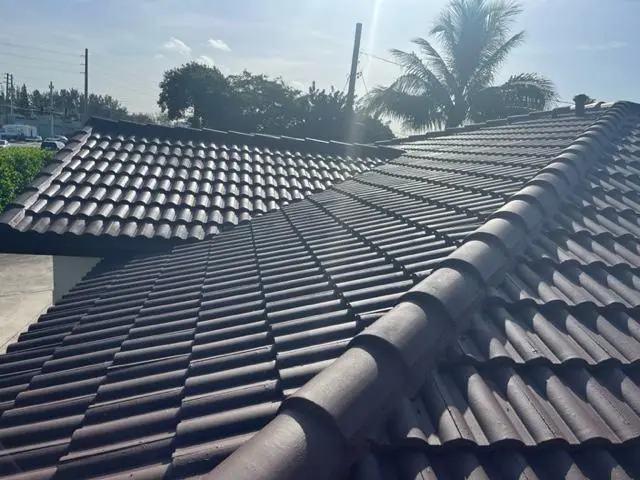 flat deck and roof tile sealed