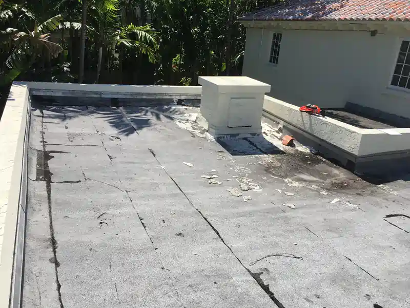 Residential flat roof coating system